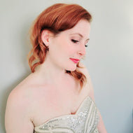 Rose Gold Infinity Stud