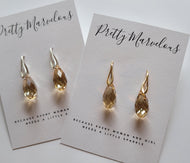 Petite Champagne pendant earrings